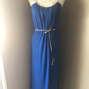 Maxi blue dress size PS